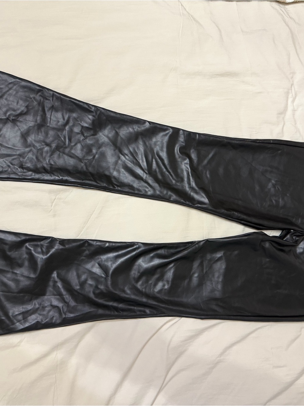 7 for all Mankind Black Faux Leather Women’s Jeans
